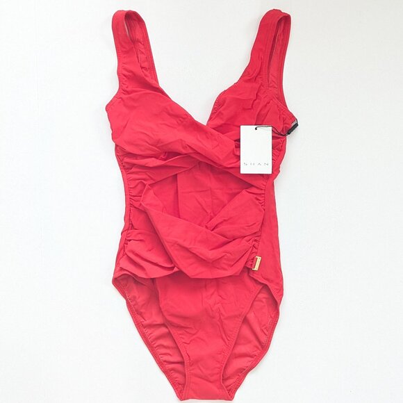 Shan Classic One-Piece Swimsuit, Red, Women's 6 - Picture 1 of 4